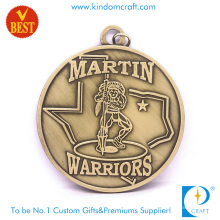 High Quality China Customized 3D Zinc Alloy Warriors Medal with Ancient Bronze